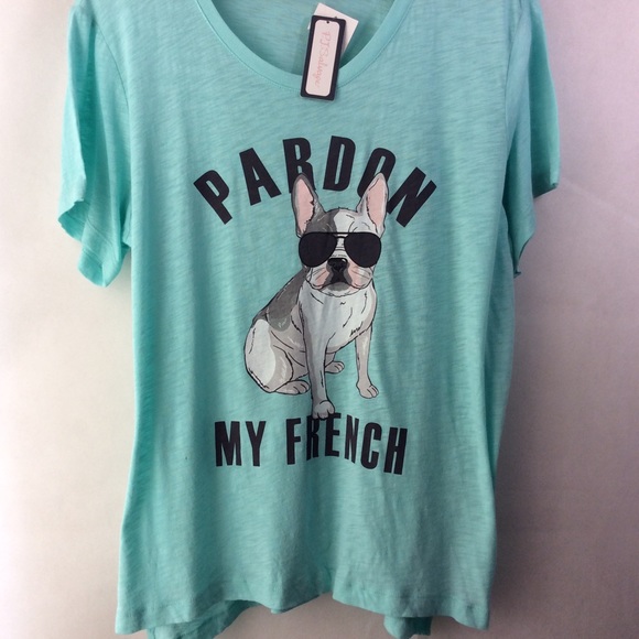 PJ Salvage Pardon My French Tank Large PJ Salvage Pardon My French Tank Large